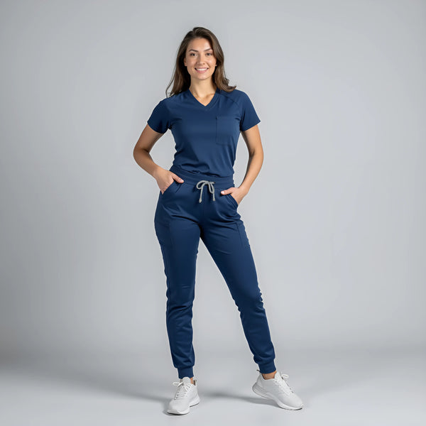 Model in scrubs