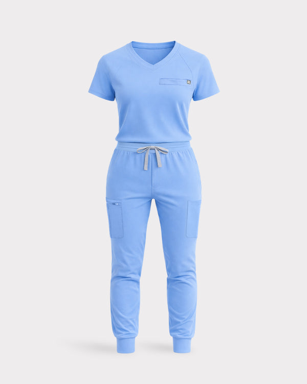 Model in scrubs