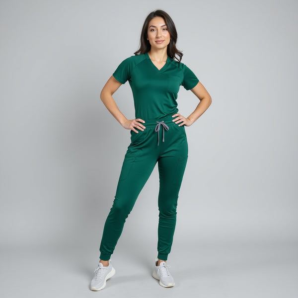 Model in scrubs
