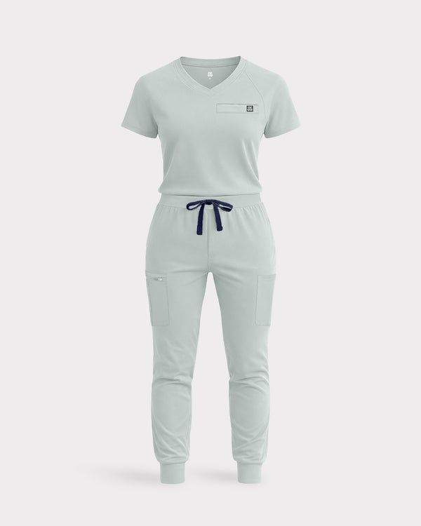 Model in scrubs