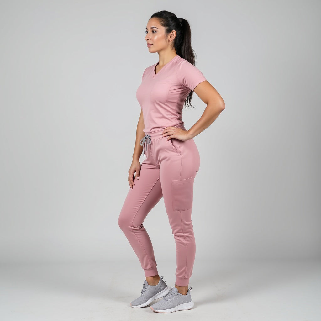 Amara Performance Scrub Jogger 2.0 Blush Pink